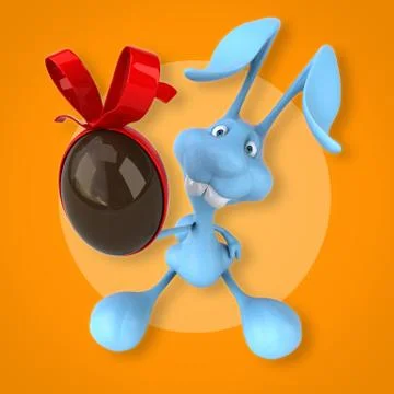 Fun rabbit Stock Illustration