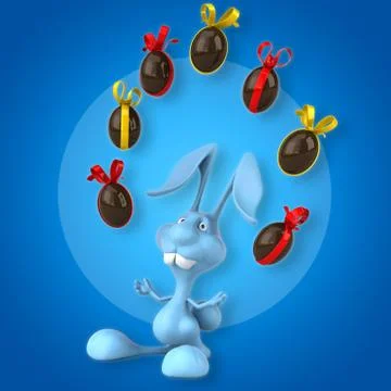 Fun rabbit Stock Illustration