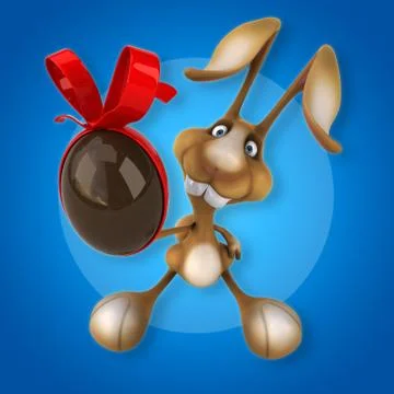 Fun rabbit Stock Illustration