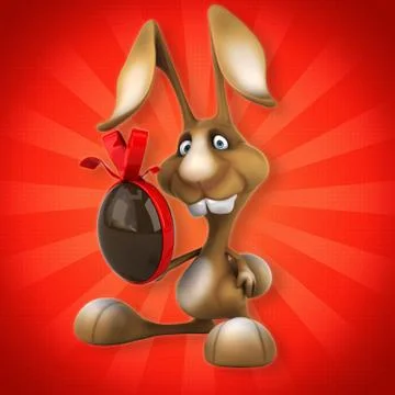 Fun rabbit Stock Illustration
