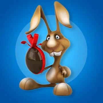 Fun rabbit Stock Illustration