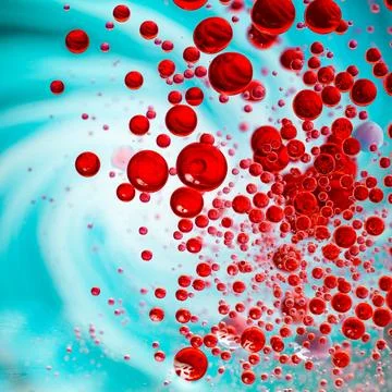 Fun red drops Stock Illustration