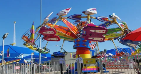 Fun Ride at the State Fair of Texas Video stock 68538995