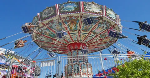 Fun Ride at the State Fair of Texas Stock Footage 68546304