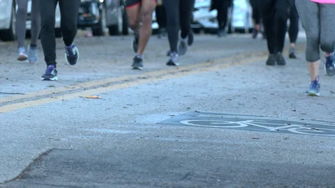 Fun run Stock Footage 128444765