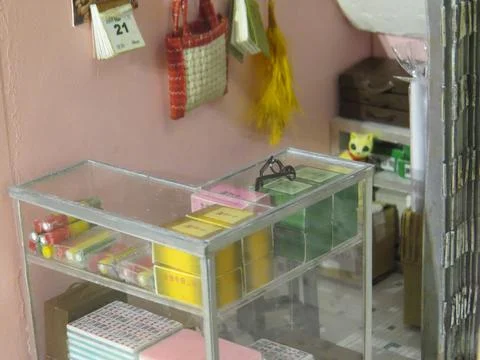 The fun of scale model, fun figure world 30 March 2013 Stock Photos