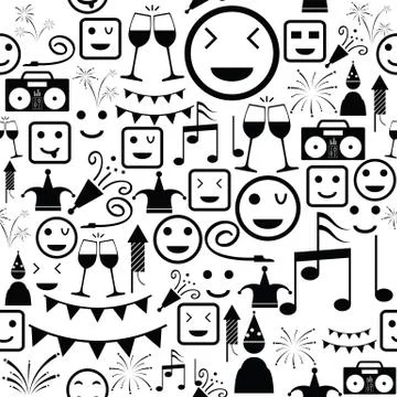 Fun seamless pattern background icon. Illustrazione stock