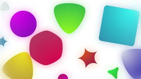Fun Shapes Background Stock Footage 234798552
