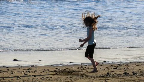 Fun at the Shore Foto stock
