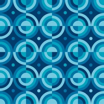 Fun simple water drop geometric seamless pattern Stock Illustration