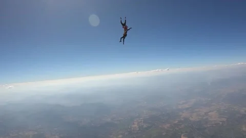 Fun skydiving 스톡 동영상 170714636