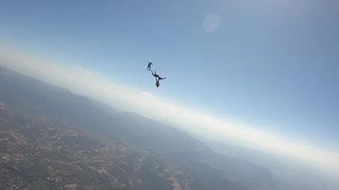 Fun skydiving Stock Footage 170714684