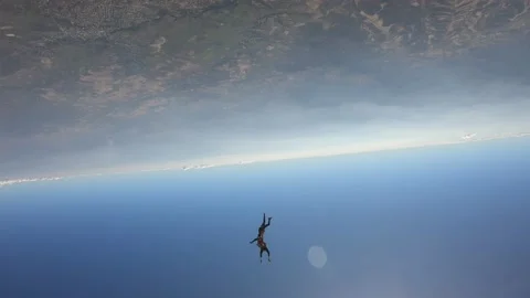 Fun skydiving Stock Footage 170714756