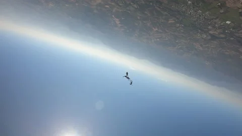 Fun skydiving Stock Footage 170714757