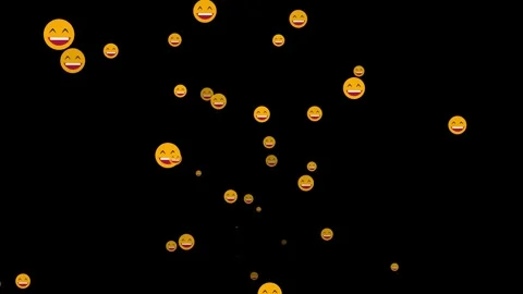 Fun smiling faces animation. Seamless motion graphics for social media cont.. Vídeo Stock 314205838