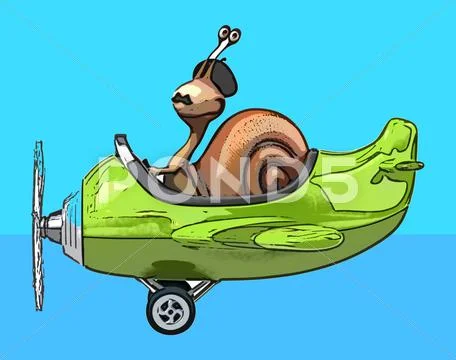 Fun snail Stock Illustration