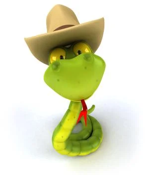 Fun snake Stock Illustration