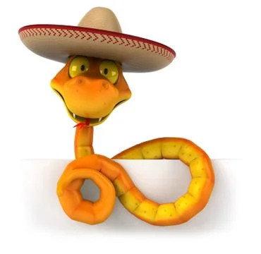 Fun snake 库存插图