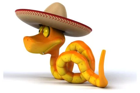 Fun snake Free Stock Illustration