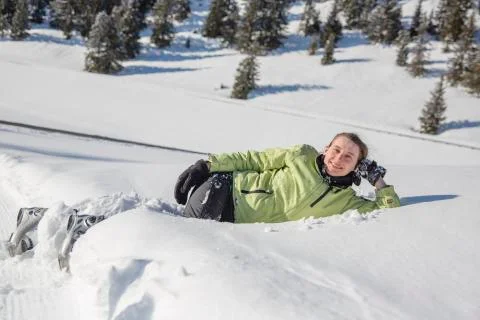Fun in the snow (1) Stock Photos