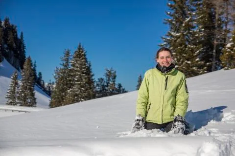 Fun in the snow (3) Stock Photos