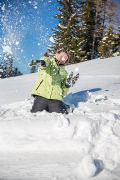 Fun in the snow (7) Stock Photos