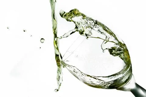 Fun spirts splash pour action wine glass celebration party lifestyle happy Foto stock