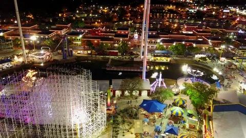 Fun Spot Amusement Park Stock Footage 102386994