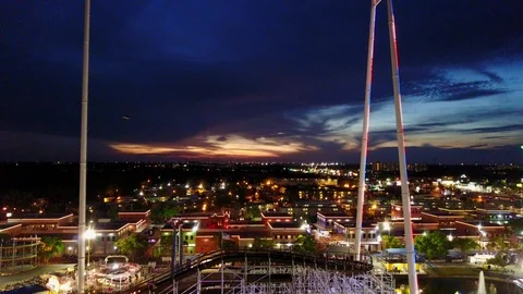 Fun Spot SkyCoaster Stock Footage 102395168