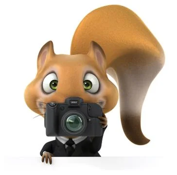 Fun squirrel Stock Illustration