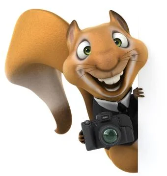 Fun squirrel Stock Illustration