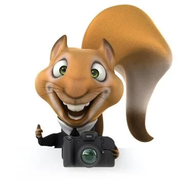 Fun squirrel Stock Illustration