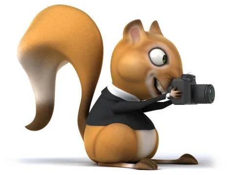 Fun squirrel Stock Illustration