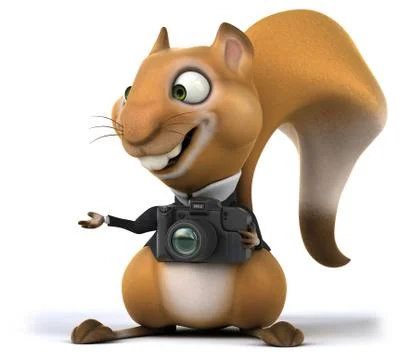 Fun squirrel Stock Illustration
