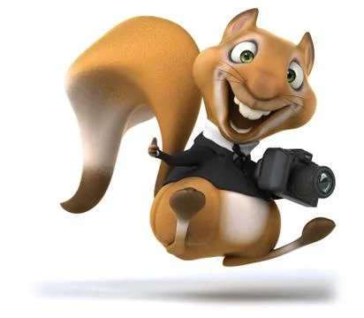 Fun squirrel Stock Illustration
