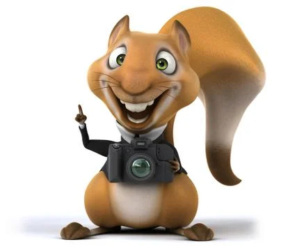 Fun squirrel Stock Illustration