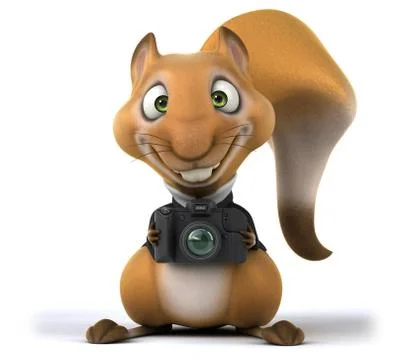 Fun squirrel Stock Illustration
