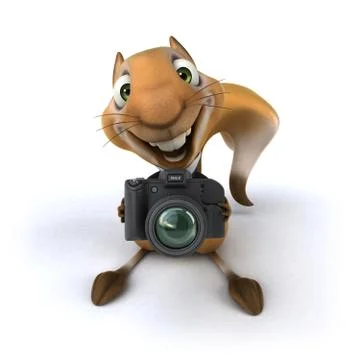 Fun squirrel Stock Illustration