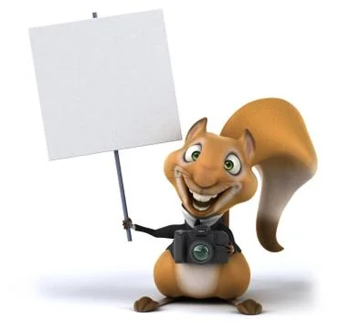 Fun squirrel Stock Illustration