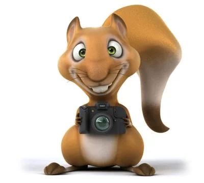 Fun squirrel Stock Illustration