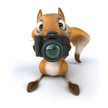 Fun squirrel Stock Illustration