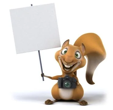 Fun squirrel Stock Illustration
