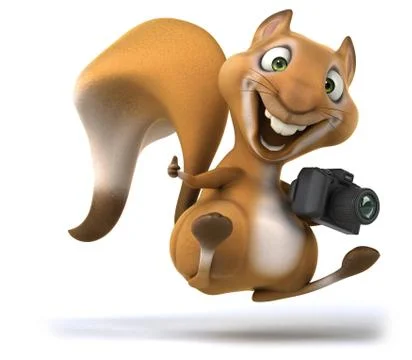 Fun squirrel Stock Illustration