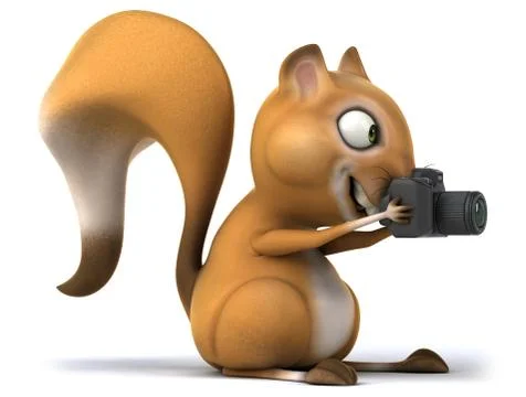 Fun squirrel Stock Illustration