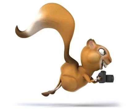 Fun squirrel Stock Illustration