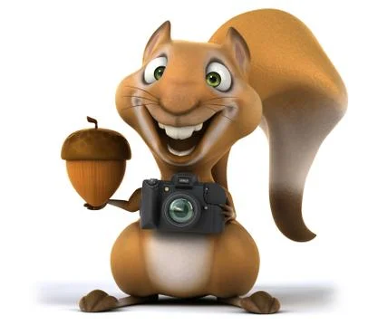 Fun squirrel Stock Illustration