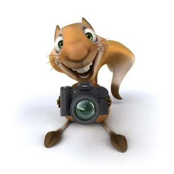Fun squirrel Stock Illustration