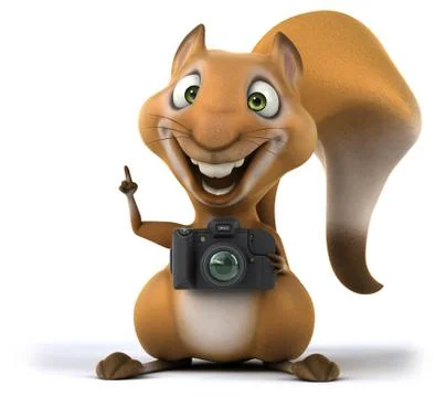 Fun squirrel Stock Illustration