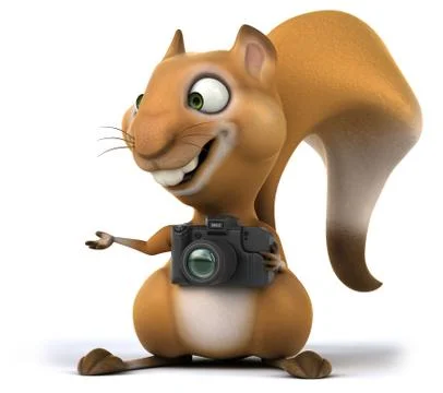 Fun squirrel Stock Illustration