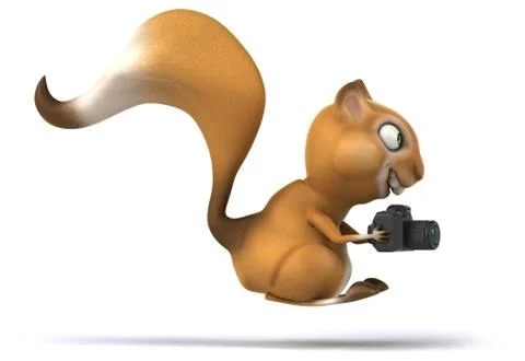 Fun squirrel Stock Illustration